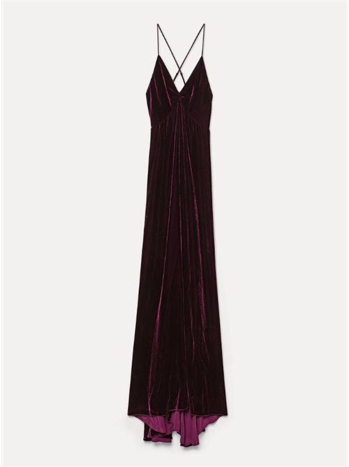 VELVET DRESS FORTE_FORTE | 14351_MY DRESSF48M.4018 BORDEAUX